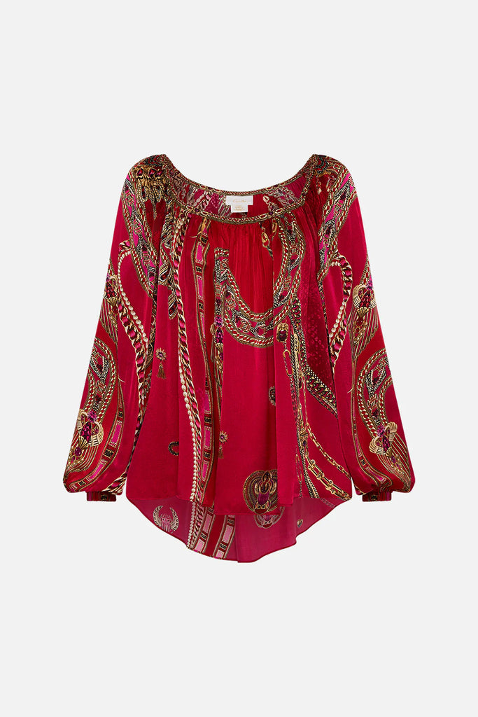 Camilla | Kissed By A Cobra Flared Blouson Sleeve Blouse