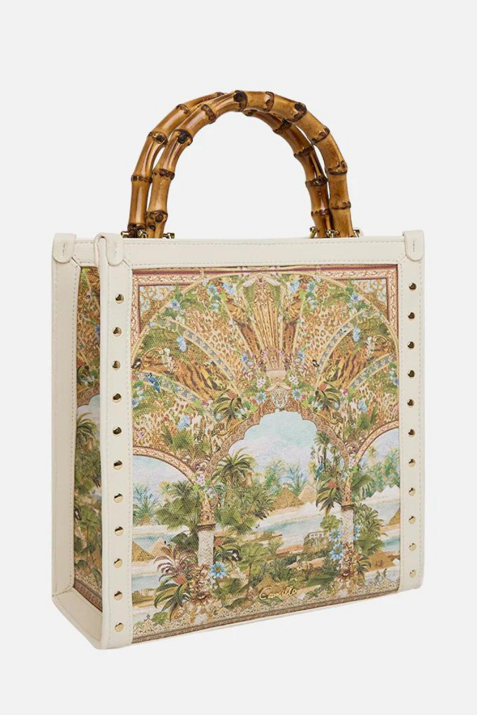 Camilla | Views of The Valley North South Tote W/Bamboo Handle