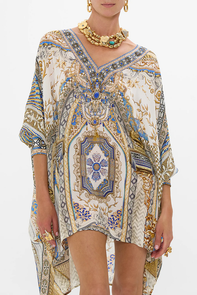 Camilla | Make Me Your Mosaic Short Kaftan With Cuff