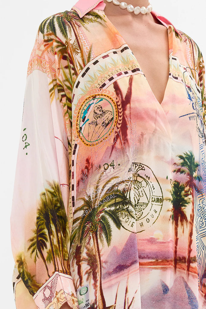 Camilla | Millas Got Mail Wing Collar Kaftan