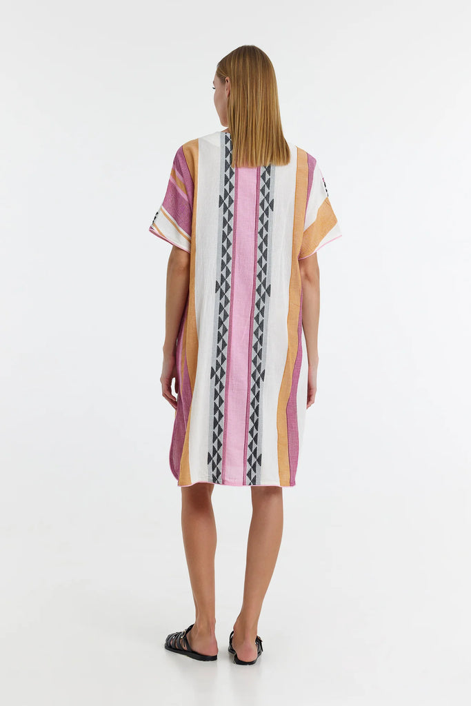 Devotion Twins | Augoustina Midi Dress | Pink/Green