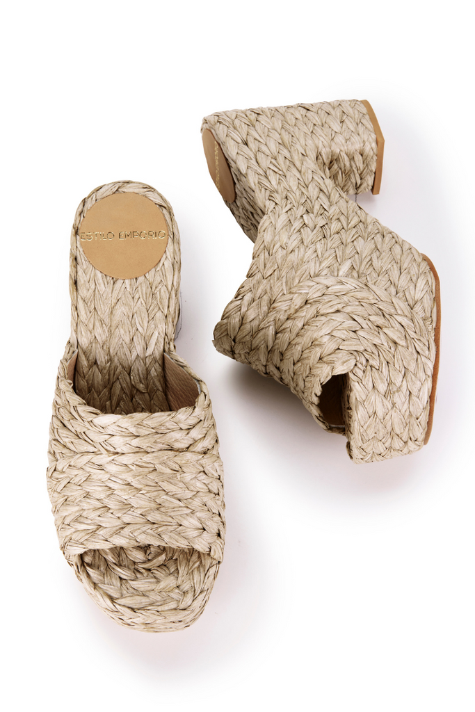 Estilo Emporio | Raffia Braided Clog | Natural