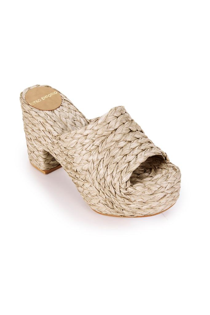 Estilo Emporio | Raffia Braided Clog | Natural