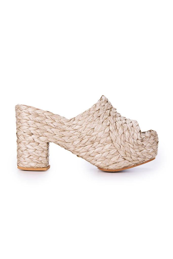 Estilo Emporio | Raffia Braided Clog | Natural