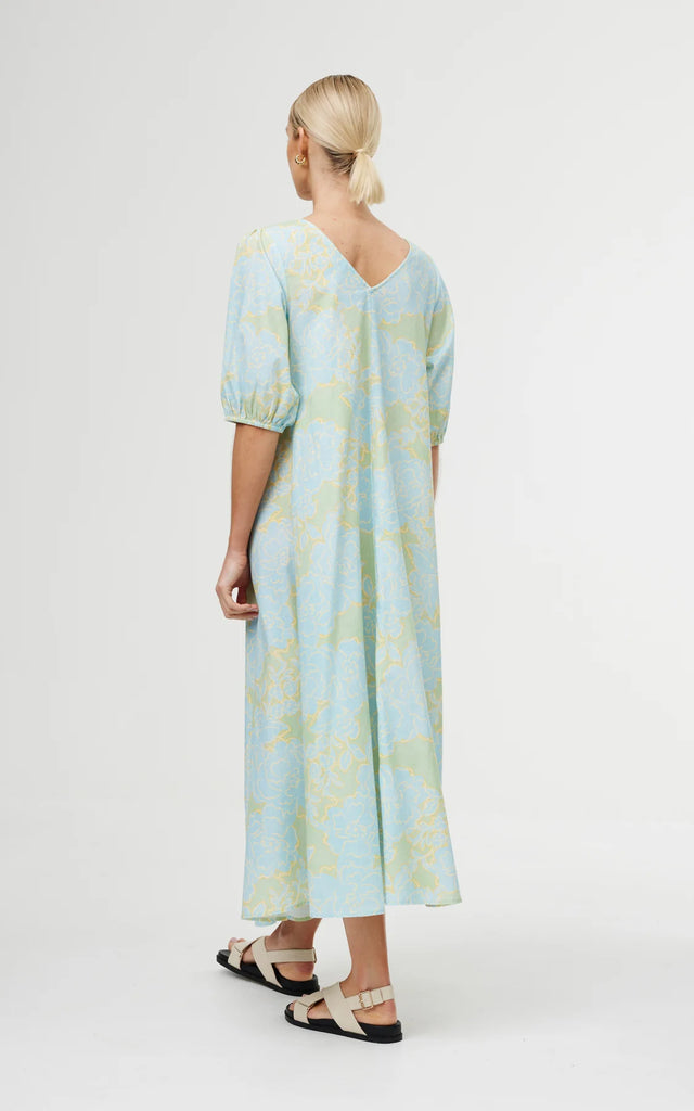 Kinney | June Dress in Ocean Bloom