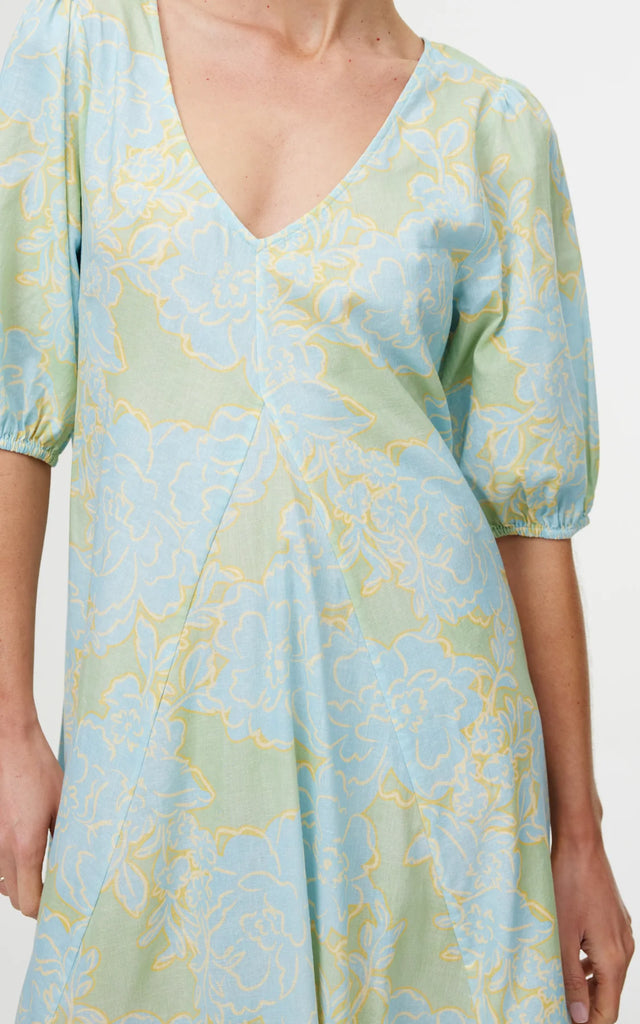 Kinney | June Dress in Ocean Bloom