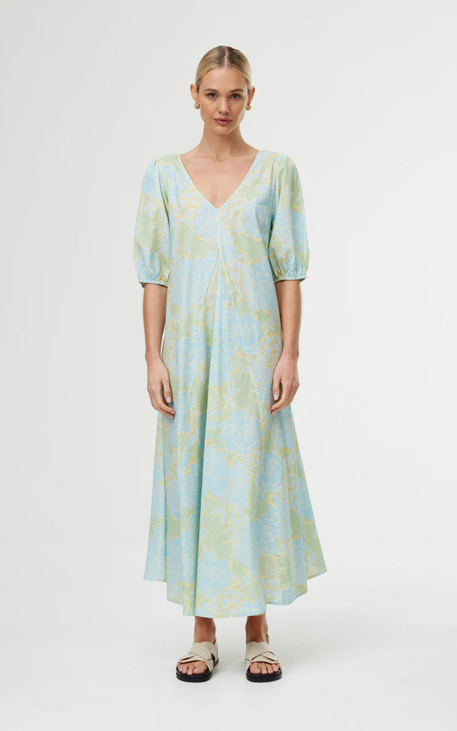 Kinney | June Dress in Ocean Bloom