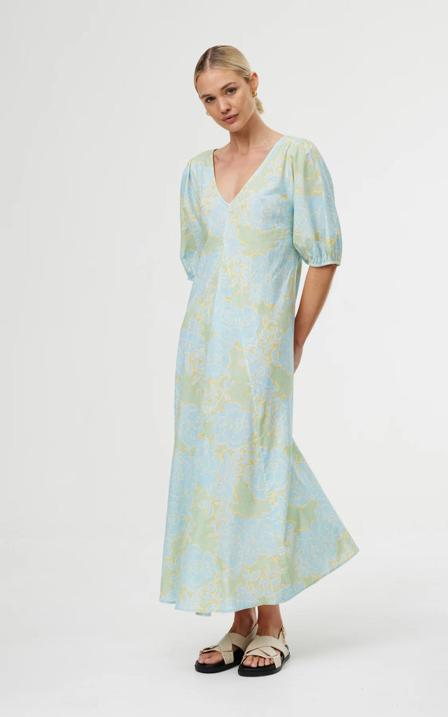 Kinney | June Dress in Ocean Bloom