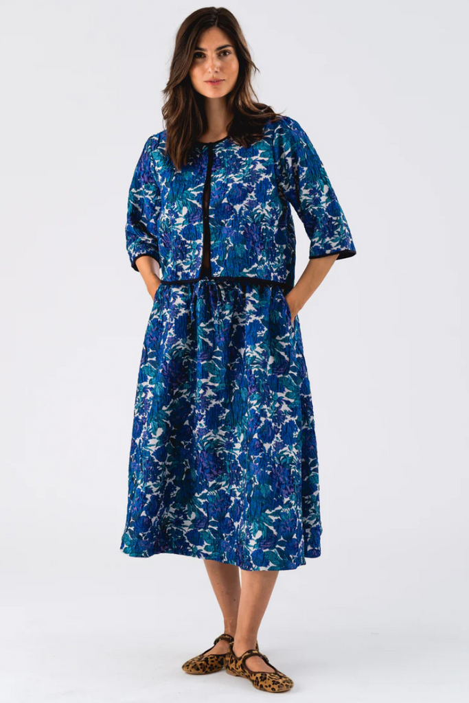 Lollys Laundry | Trine 3/4 Jacket | Bristol Midi Skirt | Flower Print