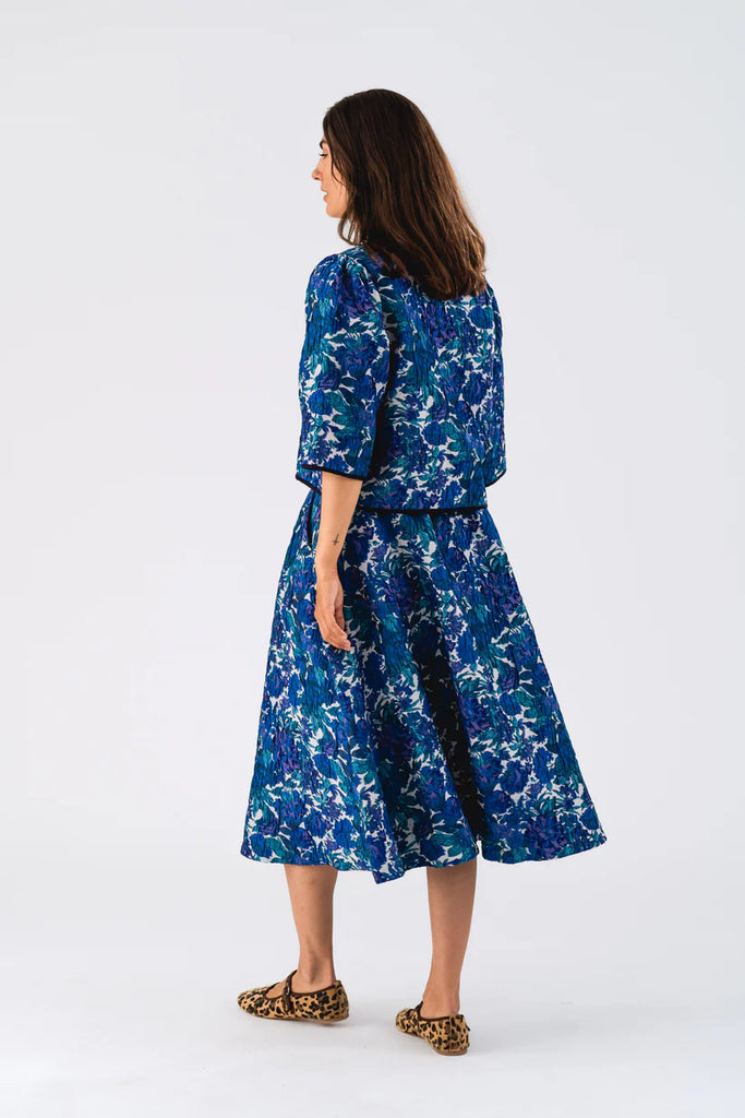 Lollys Laundry | Trine 3/4 Jacket | Bristol Midi Skirt | Flower Print