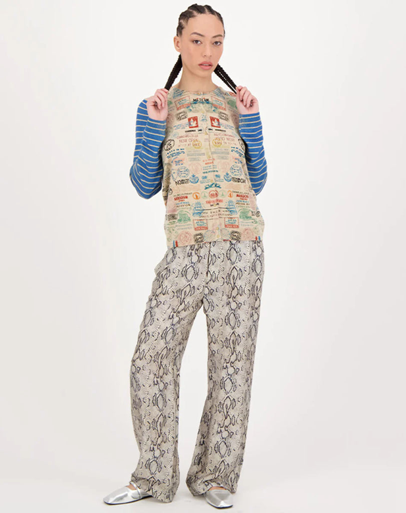 Me369 | Ilana Short Printed Cardigan | Snake Charmer