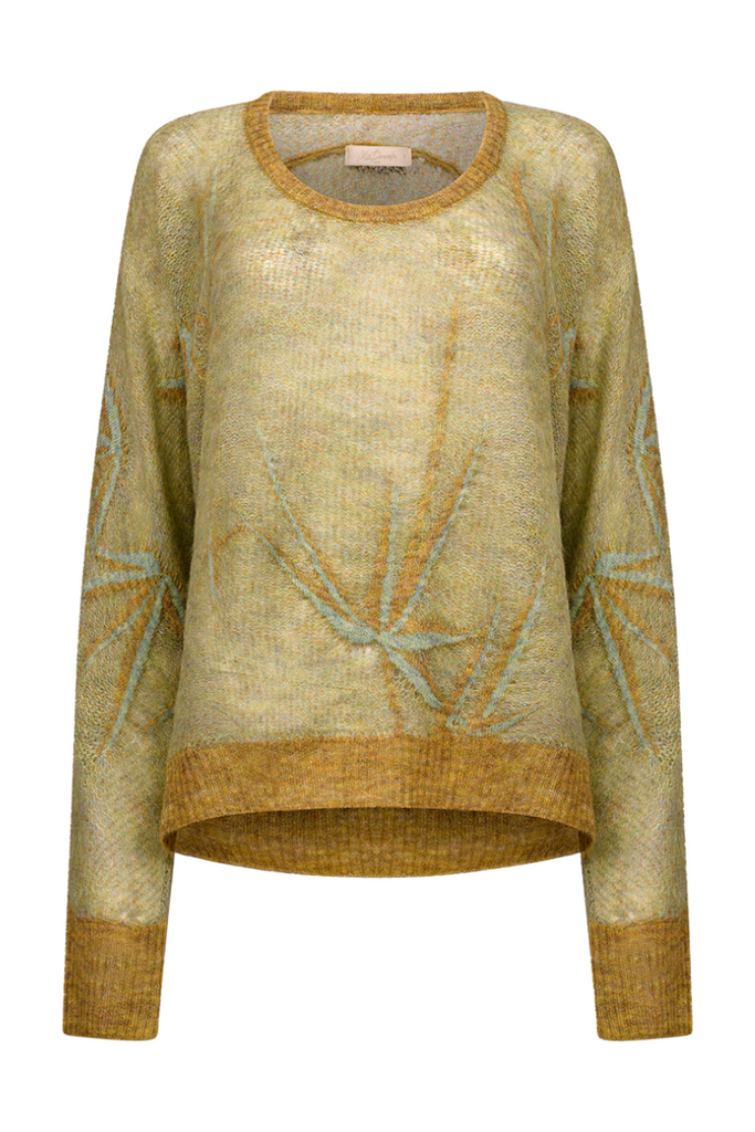 Mes Demoiselles | Basma Bamboo Rainfall Knit | Green