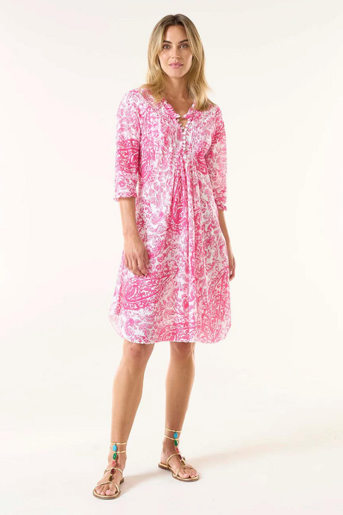 One Season | Middy Poppy Dress | Hydra Pink