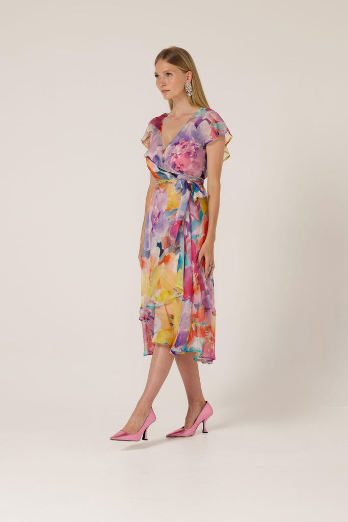 Sacha Drake | Pajaritos Wrap Dress