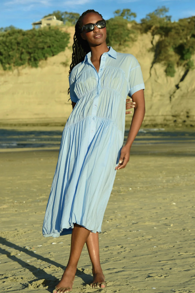 Trelise Cooper | Collar Scholar Dress | Powder Blue