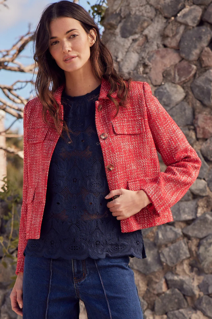 zoe kratzmann | Adjoin Jacket | Fire Boucle