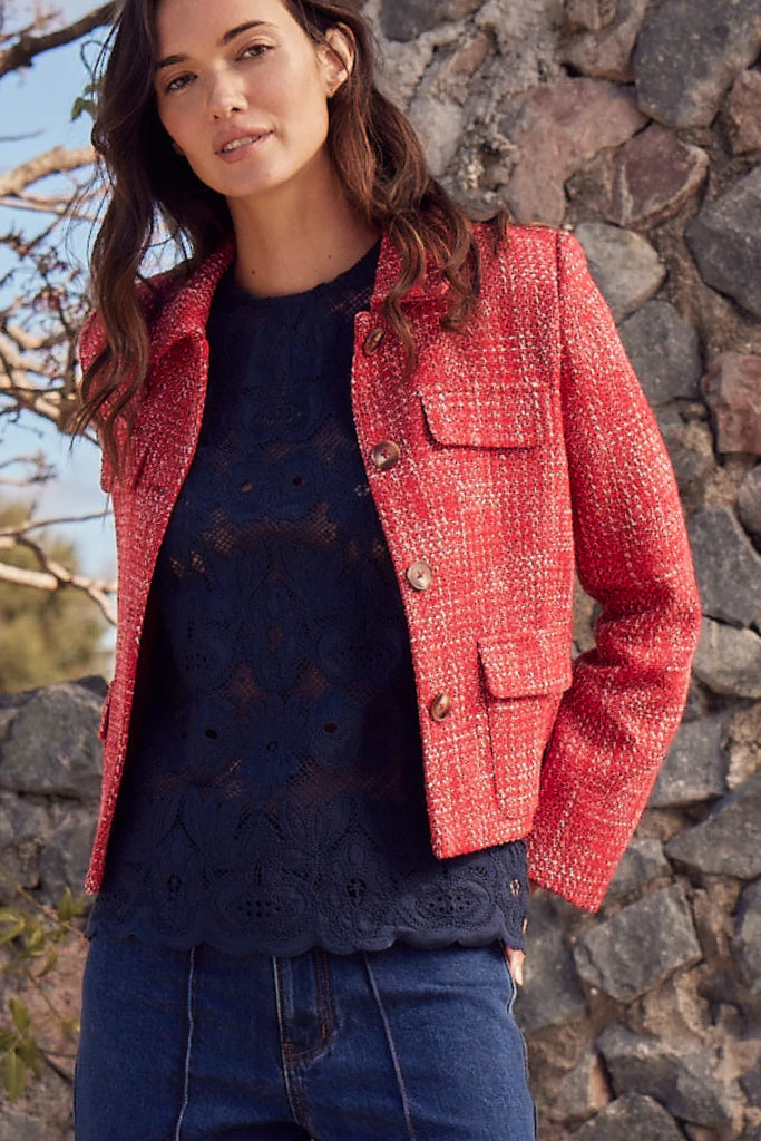 zoe kratzmann | Adjoin Jacket | Fire Boucle