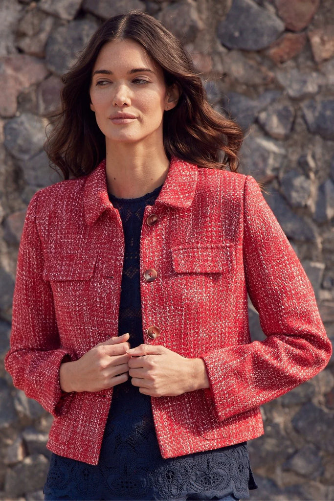 zoe kratzmann | Adjoin Jacket | Fire Boucle