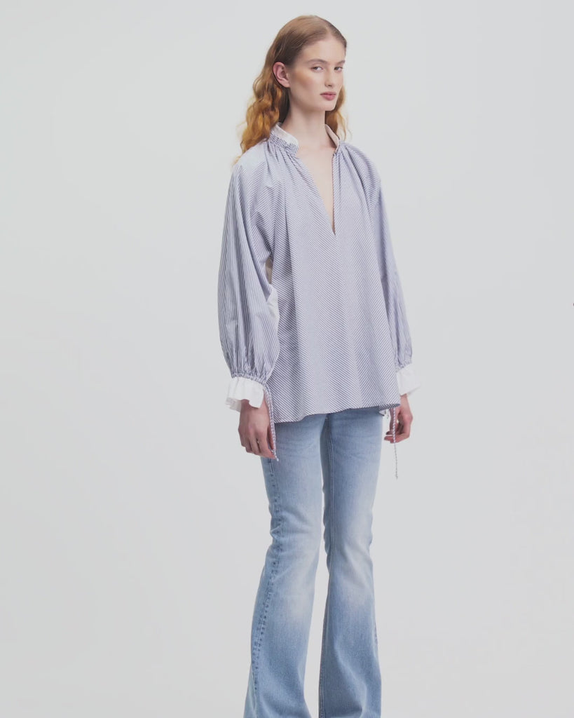 Mes Demoiselles | Wally Women in the Art Blouse | Grey