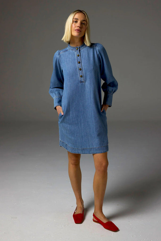 zoe kratzmann | Elocution Dress | Light Washed Denim