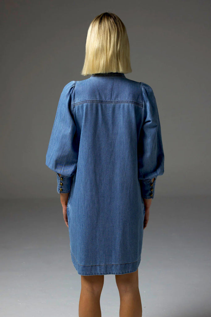 zoe kratzmann | Elocution Dress | Light Washed Denim